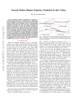 Towards Robust Human Trajectory Prediction in Raw Videos