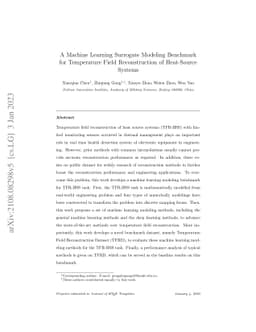 A Machine Learning Surrogate Modeling Benchmark for Temperature Field
  Reconstruction of Heat-Source Systems