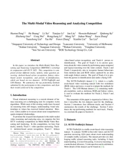 The Multi-Modal Video Reasoning and Analyzing Competition