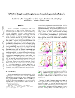GP-S3Net: Graph-based Panoptic Sparse Semantic Segmentation Network