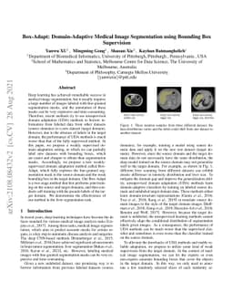 Box-Adapt: Domain-Adaptive Medical Image Segmentation using Bounding
  BoxSupervision