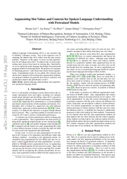 Augmenting Slot Values and Contexts for Spoken Language Understanding
  with Pretrained Models