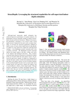 StructDepth: Leveraging the structural regularities for self-supervised
  indoor depth estimation