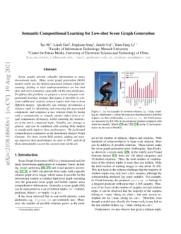 Semantic Compositional Learning for Low-shot Scene Graph Generation