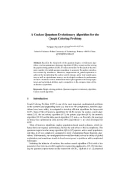 A Cuckoo Quantum Evolutionary Algorithm for the Graph Coloring Problem