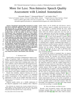 More for Less: Non-Intrusive Speech Quality Assessment with Limited
  Annotations