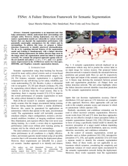FSNet: A Failure Detection Framework for Semantic Segmentation