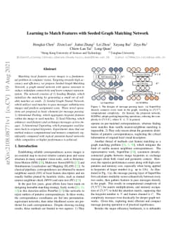 Learning to Match Features with Seeded Graph Matching Network
