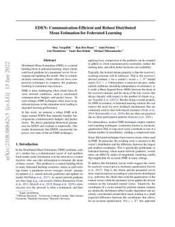 EDEN: Communication-Efficient and Robust Distributed Mean Estimation for
  Federated Learning
