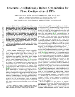 Federated Distributionally Robust Optimization for Phase Configuration
  of RISs