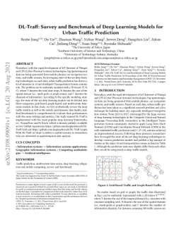 DL-Traff: Survey and Benchmark of Deep Learning Models for Urban Traffic
  Prediction