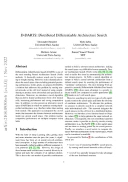 D-DARTS: Distributed Differentiable Architecture Search