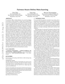 Fairness-Aware Online Meta-learning