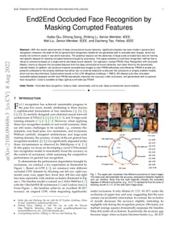End2End Occluded Face Recognition by Masking Corrupted Features