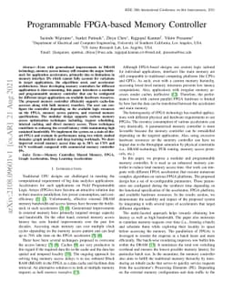 Programmable FPGA-based Memory Controller