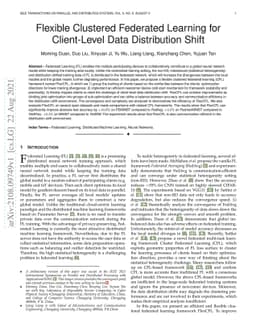 Flexible Clustered Federated Learning for Client-Level Data Distribution
  Shift