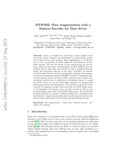 DTWSSE: Data Augmentation with a Siamese Encoder for Time Series