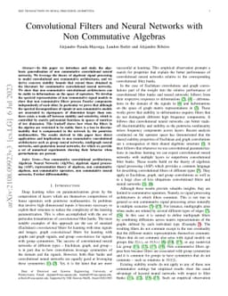 Convolutional Filtering and Neural Networks with Non Commutative
  Algebras