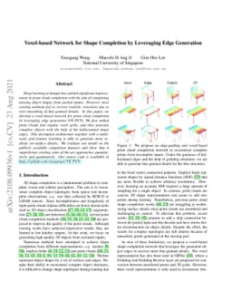 Voxel-based Network for Shape Completion by Leveraging Edge Generation