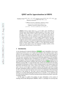 QDEF and Its Approximations in OBDM