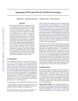 Integrating LSTMs and GNNs for COVID-19 Forecasting