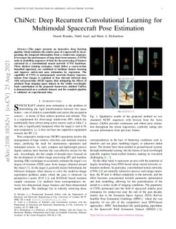 ChiNet: Deep Recurrent Convolutional Learning for Multimodal Spacecraft
  Pose Estimation