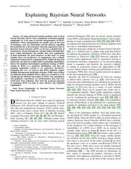 Explaining Bayesian Neural Networks