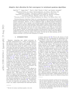 Adaptive shot allocation for fast convergence in variational quantum
  algorithms