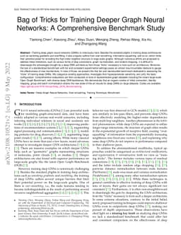 Bag of Tricks for Training Deeper Graph Neural Networks: A Comprehensive
  Benchmark Study