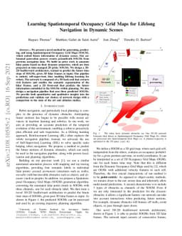 Learning Spatiotemporal Occupancy Grid Maps for Lifelong Navigation in
  Dynamic Scenes
