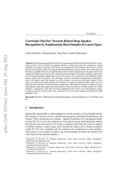 Curricular SincNet: Towards Robust Deep Speaker Recognition by
  Emphasizing Hard Samples in Latent Space