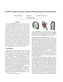 imGHUM: Implicit Generative Models of 3D Human Shape and Articulated
  Pose