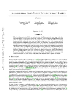 Learning From Long-Tailed Data With Noisy Labels