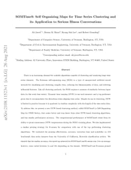 SOMTimeS: Self Organizing Maps for Time Series Clustering and its
  Application to Serious Illness Conversations