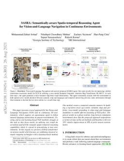 SASRA: Semantically-aware Spatio-temporal Reasoning Agent for
  Vision-and-Language Navigation in Continuous Environments