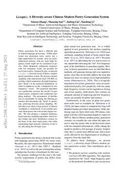 Lingxi: A Diversity-aware Chinese Modern Poetry Generation System