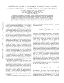 Parallel Machine Learning for Forecasting the Dynamics of Complex
  Networks
