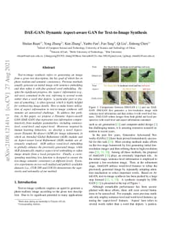 DAE-GAN: Dynamic Aspect-aware GAN for Text-to-Image Synthesis