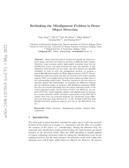 Rethinking the Misalignment Problem in Dense Object Detection