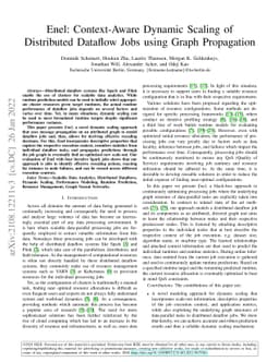 Enel: Context-Aware Dynamic Scaling of Distributed Dataflow Jobs using
  Graph Propagation