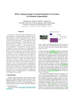 ISNet: Integrate Image-Level and Semantic-Level Context for Semantic
  Segmentation
