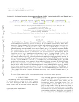 SynthIA: A Synthetic Inversion Approximation for the Stokes Vector
  Fusing SDO and Hinode into a Virtual Observatory
