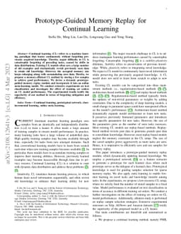 Prototype-Guided Memory Replay for Continual Learning