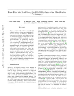 Deep Dive into Semi-Supervised ELBO for Improving Classification
  Performance