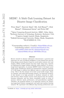 MEDIC: A Multi-Task Learning Dataset for Disaster Image Classification