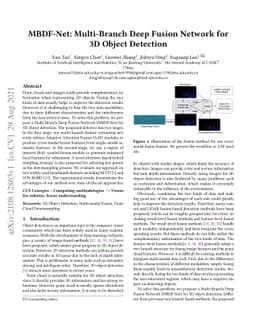MBDF-Net: Multi-Branch Deep Fusion Network for 3D Object Detection