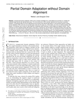 Partial Domain Adaptation without Domain Alignment