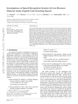 Investigations on Speech Recognition Systems for Low-Resource Dialectal
  Arabic-English Code-Switching Speech