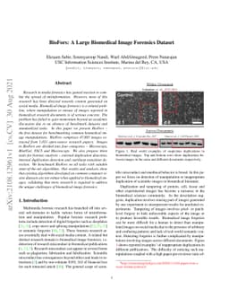 BioFors: A Large Biomedical Image Forensics Dataset