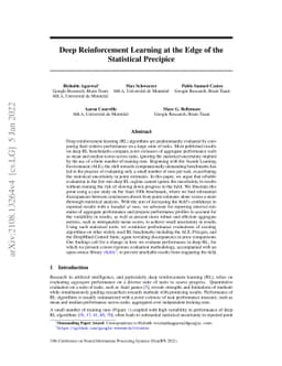 Deep Reinforcement Learning at the Edge of the Statistical Precipice